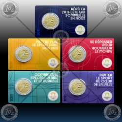 5 x 2 EVRO FRANCIJA 2021 "Paris Olympic Games 2024" KARTICA 5 x 2 EVRO FRANCIJA 2021 "Paris Olympic Games 2024" KARTICA